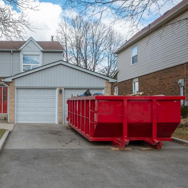 industrial-sized waste dumpster for construction site clean-up